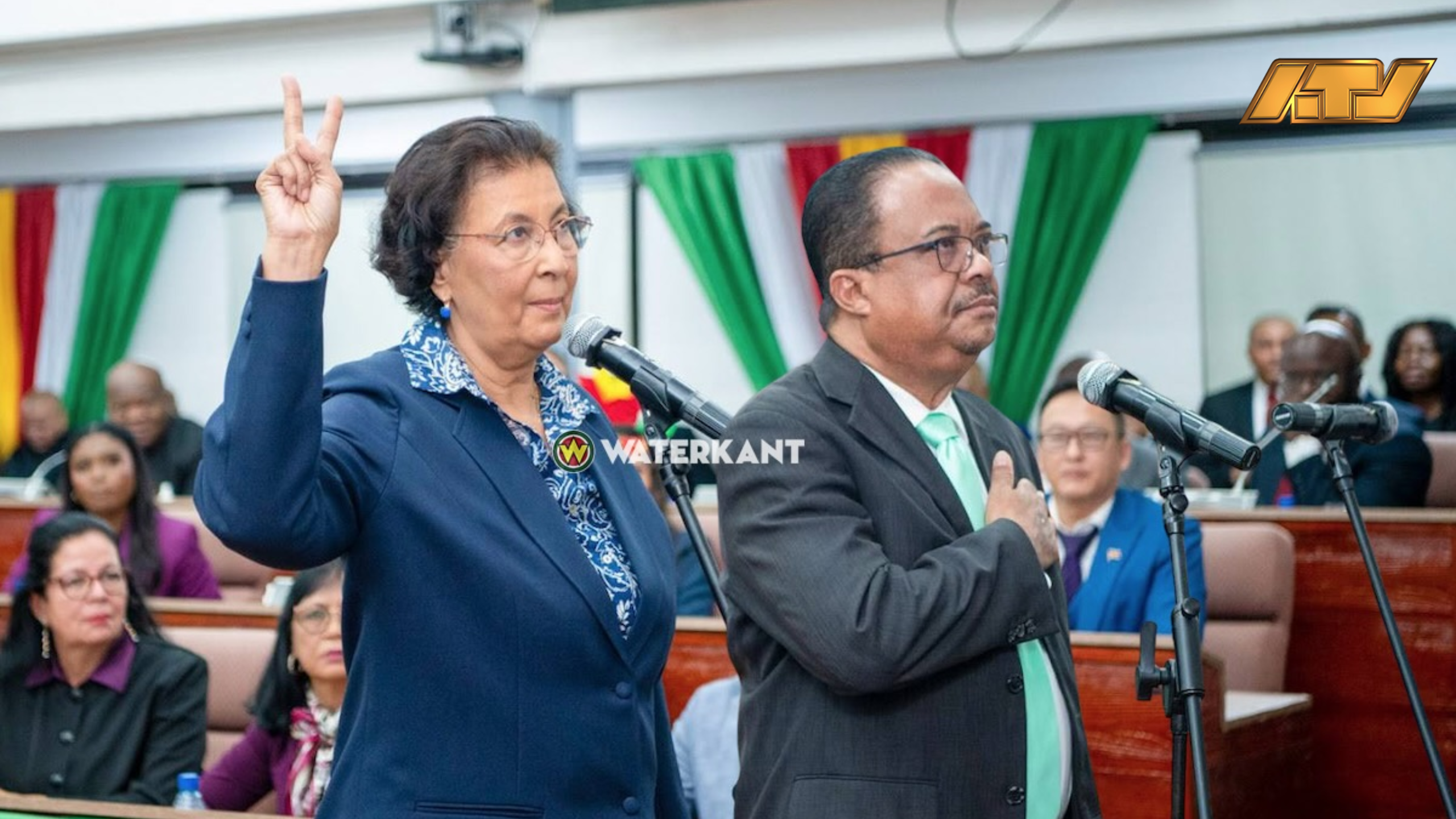 Simons en Rusland formeel gekozen tot president en vicepresident van Suriname