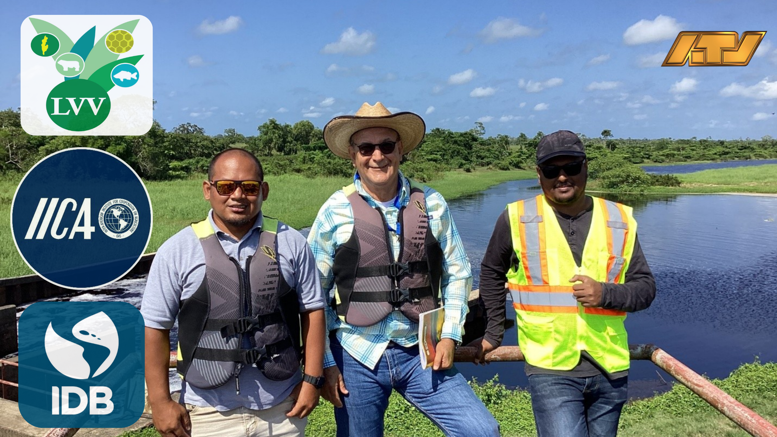 LVV en IICA voeren veldmissie uit in Nickerie voor beter waterbeheer