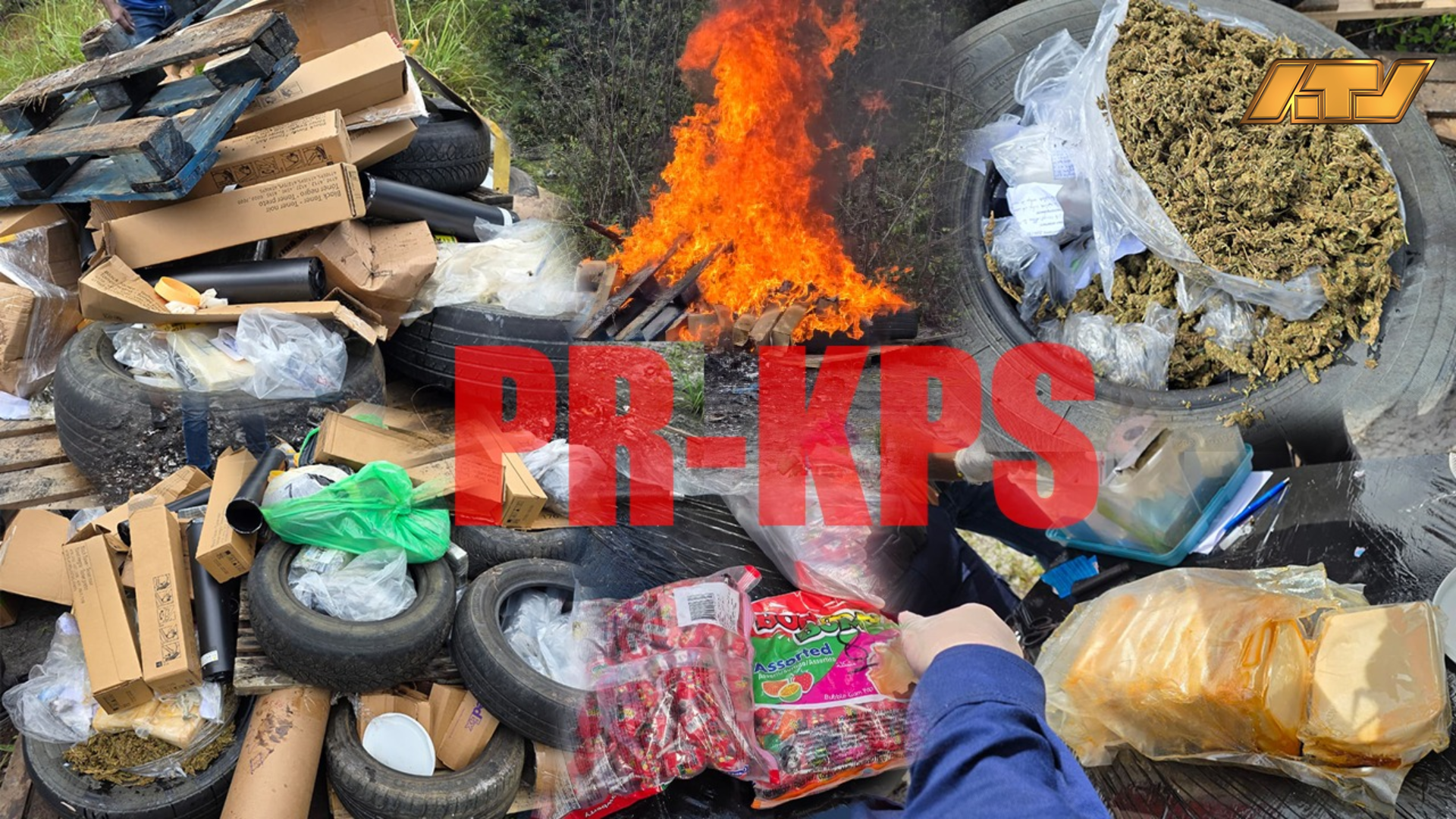 Politie verbrandt ruim 58 kilo drugs op recreatieoord Kraká in Para